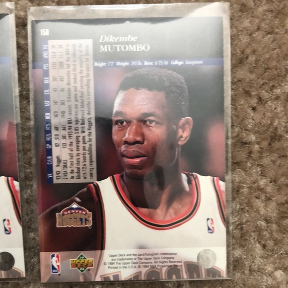 Dikembe Mutombo Basketball Card Lot-Denver Nuggets - Picture 8 of 10